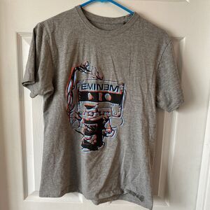 Eminem Men’s Medium Gray T Shirt Cassette Tape Crew Neck